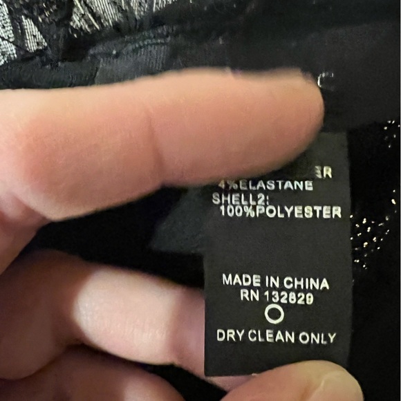 H:ours el dorado mini dress XS corset black metallic romantic whimsy goth​​​​​​ - Picture 16 of 16